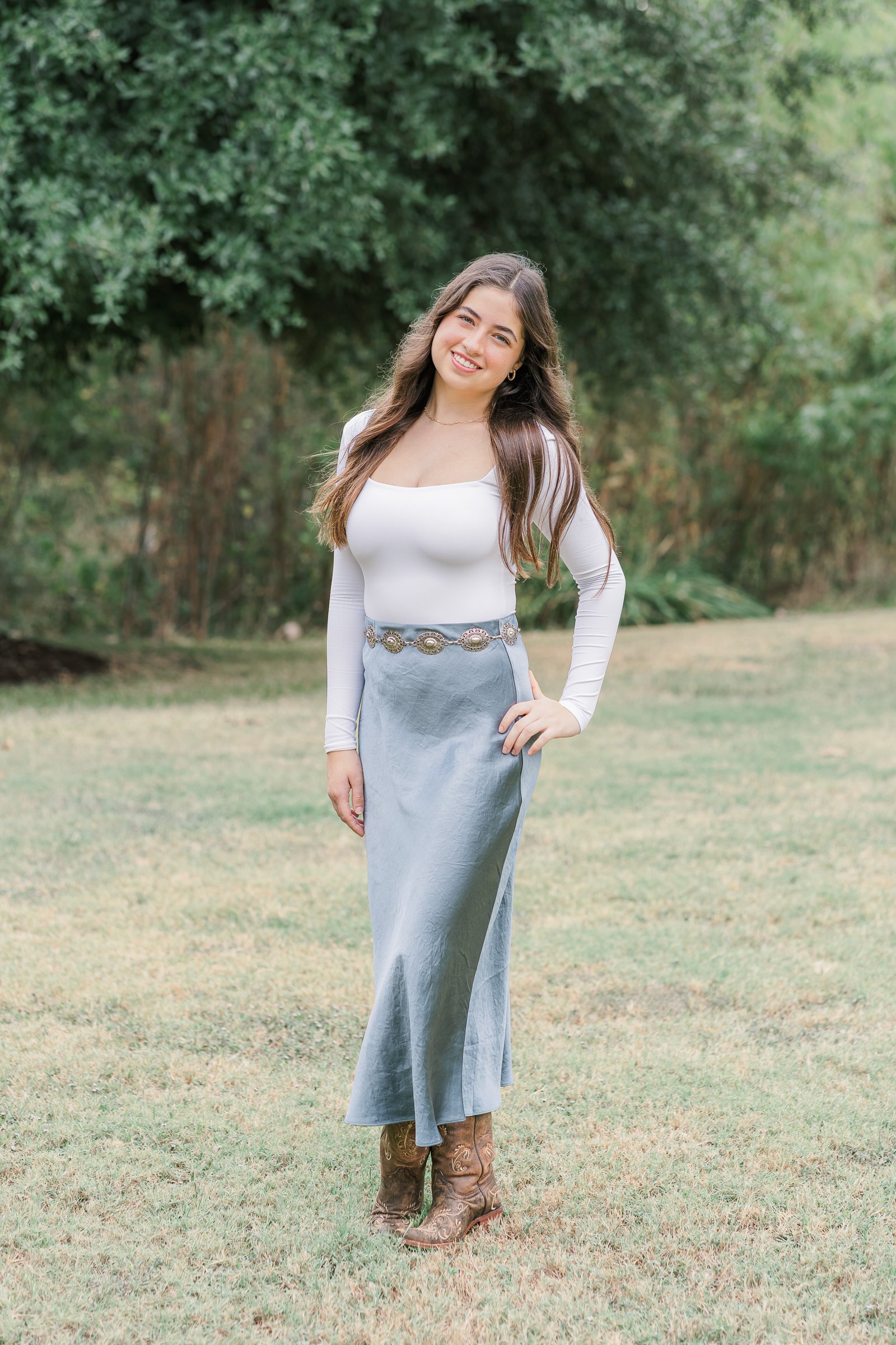 Senior Photos with senior girl at Katherine Fleischer Park | Austin Family Photographer